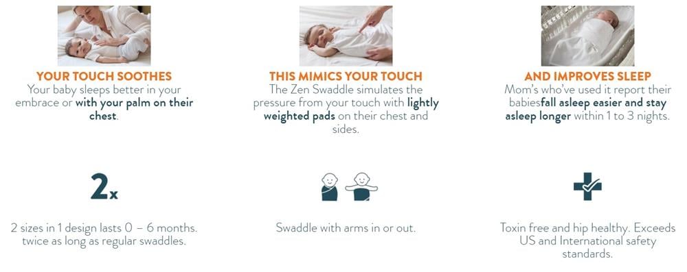 Zen swaddle sales arms out